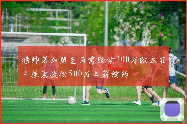 穆帅若加盟皇马需赔偿300万欧本菲卡愿意提供500万年薪续约